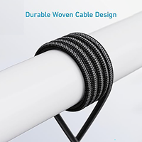 Cable de Carga Rápida con Diseño SR Hueco, 20V 3A 60W, USB-C a USB-C, 1m, Cable de Datos Trenzado de Nailon para Teléfonos Móviles con Logotipo Personalizado