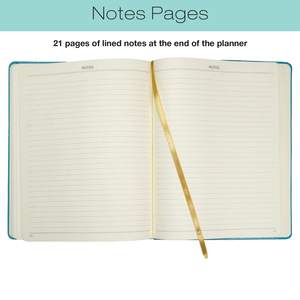 LABON Academic Planner 2026 2027 Cuaderno negro de tapa dura con cinta de banda elástica Marcapáginas <span class=keywords><strong>Agenda</strong></span> de lámina dorada - Product Image 5