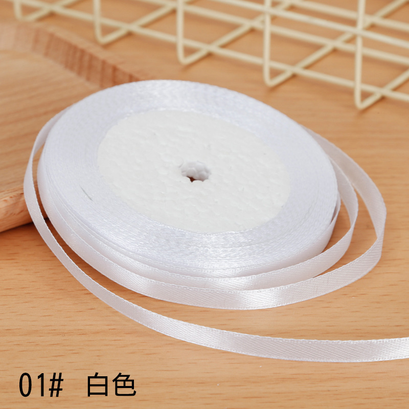Hambroline 6mm Wide DIY Jewelry Accessories Ribbon Headband and Gift Box Packaging Satin Lanyards for Valentine's Day Image 3