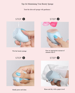 Ensemble de 6 éponges de maquillage douces, utilisation sèche ou humide, sans latex, multicolores, avec étui, logo personnalisé OEM - Product Image 2