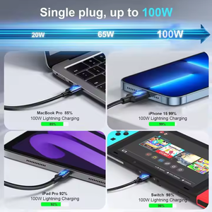 600W Super Fast PD Charger 3-Port USB Type C Mobile Phones Laptops PCs Wall GaN Dock <strong>Adapter</strong> 30W Output Power OTP - Product Image 3