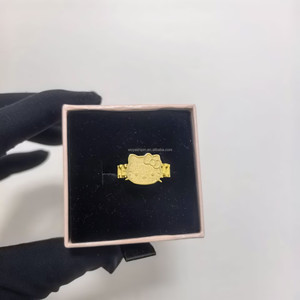 Tùy Chỉnh Phim Hoạt Hình Nhân Vật Nhẫn Trang Sức Cho Phụ Nữ Đồ Trang Sức Quà Tặng Thép Không Gỉ Vàng Nhân Vật Nhẫn Cô Gái Đồ Trang Sức - Product Image 1