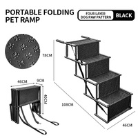 Rampe pliable pour chien, marches pliables pour animaux de compagnie, marches légères et portables pour chien, escaliers pliables pour chien pour voitures et camions