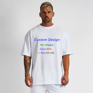 เสื้อยืดผู้ชายไซส์ใหญ่ 220 แกรม คุณภาพสูง ผ้าฝ้าย 100% รับสกรีน ปัก สั่งทำได้ เสื้อยืดโอเวอร์ไซส์ ยูนิเซ็กซ์ - Product Image 2