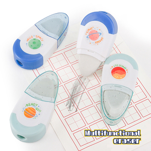 Sacapuntas y Borrador 2 en 1 para Niños, Diseño de Gota de Agua, Papelería Escolar y de Oficina, Logotipo Personalizado, Venta al Por Mayor - Product Image 3