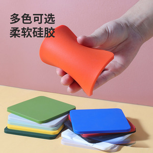 Silicone Coaster Square Food Grade Anti Scalding Mat For <b>Desk</b> <b>Table</b> Use Multi Color Available - Product Image 1