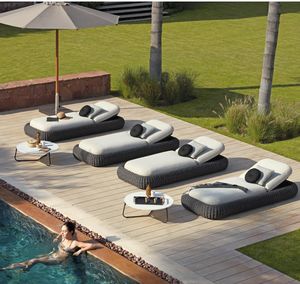 2025 étanche nordique extérieur PE <span class=keywords><strong>rotin</strong></span> lit chaise longue <span class=keywords><strong>salon</strong></span> de soleil pour cour <span class=keywords><strong>jardin</strong></span> hôtel loisirs Chaise longue meubles - Product Image 6