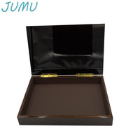 Luxe burl bois finition en bois arabe date cadeau boîte d'emballage