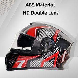 <span class=keywords><strong>Casco</strong></span> de doble lente HD, cascos integrales <span class=keywords><strong>para</strong></span> hombre, <span class=keywords><strong>casco</strong></span> de scooter de material ABS <span class=keywords><strong>para</strong></span> motocicleta al <span class=keywords><strong>mejor</strong></span> precio - Product Image 2