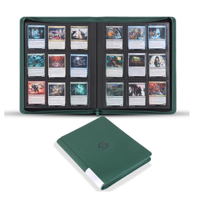 Album photo professionnel personnalisé à 9 pochettes, 360 feuilles pour cartes, <span class=keywords><strong>classeur</strong></span> en cuir personnalisé avec fermeture éclair - Product Image 5
