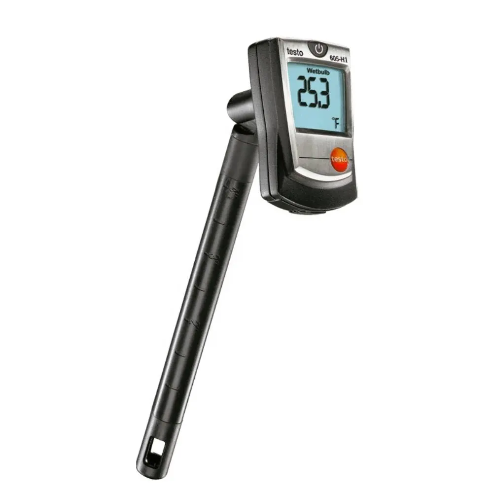 Pesanan Testo Baru-Nr. 0560 6053 Thermohigrometer Testo 605-H1 Ringkas untuk Kelembaban/Suhu Udara/Pengukuran Titik Embun