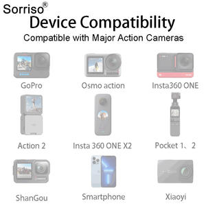 SORRISO Perche à <span class=keywords><strong>selfie</strong></span> télescopique en fibre de carbone de 3 m, invisible, extensible, monopode pour caméras d'action Osmo GoPro <span class=keywords><strong>Insta</strong></span> 360 - Product Image 5