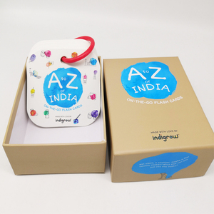 Preschool A To Z Alphabet Learning Laminated Flashcards With Ring Binder
