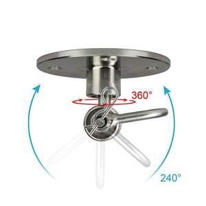 Support en acier professionnel durable Bronjee, pivotant à 360°, FB05, pour les entraînements aux balles <span class=keywords><strong>de</strong></span> frappe et aux balles <span class=keywords><strong>de</strong></span> vitesse pour adultes - Product Image 3