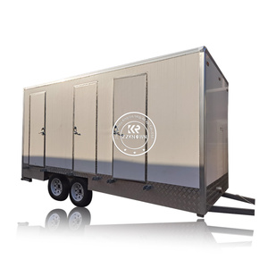 Remorque de toilettes portable de luxe en acier moderne sur mesure avec douche pour le camping en plein air - Product Image 3