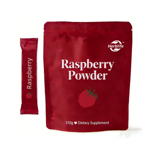 Complément alimentaire en poudre de framboise pure, boisson à base de poudre de framboise pour le bien-être et la nutrition quotidienne - Product Image 1