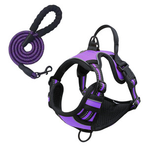 Arnés Ajustable y Cómodo para Mascotas, Resistente, con Correas para el <span class=keywords><strong>Pecho</strong></span>, Reflectante, Antitirones, para Pasear Perros - Product Image 2