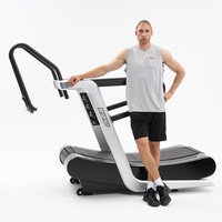 Tapis de course manuel incurvé robuste OEM personnalisé, auto-alimenté, sans moteur, à lamelles, pour la vente en gros de matériel de fitness