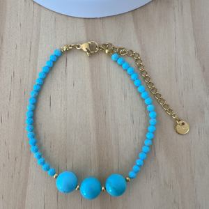 Dainty bohémien braccialetto di pietra <span class=keywords><strong>naturale</strong></span> per le donne degli uomini ragazza <span class=keywords><strong>turchese</strong></span> gioielli in acciaio inox con ametista giada coppia amicizia - Product Image 4