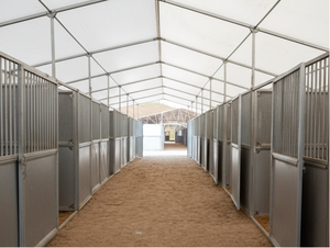 REEDS Moderner Stil Beweglicher Bambus-Pferdestall Robuster Vorgefertigter Stall 2 Jahre Garantie für Reitzentrum Rennhof - Product Image 5