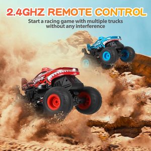 DWI 2,4 Ghz 1:20 All Terrain Shark Coche de control remoto con música y luz 360 grados RC Novedad Juguete Regalos para niños y niñas - Product Image 5