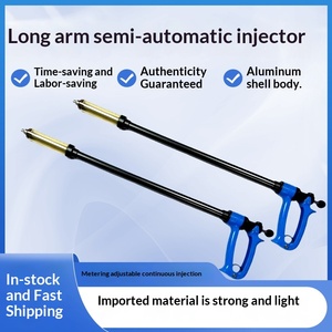 Jeringa Veterinaria Semiautomática de Brazo Largo con Varilla de Extensión Continua, Dispositivo de Inyección Extendido, Pistola de Inyección de Vacunas para Cerdos y Vacas - Product Image 2