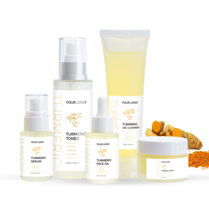 Set de Cuidado de la Piel con Cúrcuma Orgánica Natural Antiacné y Antienvejecimiento: Limpiador, Tónico y Sérum - Product Image 1