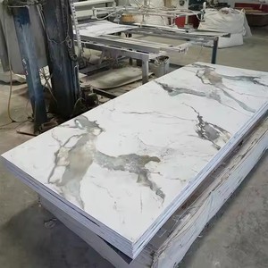 Mermer levha tasarım nem geçirmez su geçirmez UV PVC dekoratif duvar alternatif için mermer Panel - Product Image 3