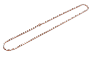Collier chaîne tennis en or avec diamants de laboratoire, taille brillant rond, certifié IGI, bijoux de luxe, style unisexe - Product Image 5