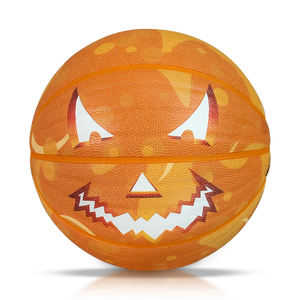 ハロウィンパンプキンデザインダークPSYCHEバスケットボール - Product Image 3