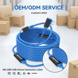 Cable de Extensión <span class=keywords><strong>USB</strong></span> Activo de Larga Distancia <span class=keywords><strong>3.2</strong></span> <span class=keywords><strong>Gen</strong></span> <span class=keywords><strong>1</strong></span> con Repetidor, Baja Latencia, Alta Flexibilidad, Cable de Conexión de Grado Industrial para Cámara - Product Image 1