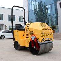 Compacteur à double tambour personnalisable, mini-compacteur hydraulique vibrant de 1 tonne, 2 tonnes pour le compactage de l'asphalte