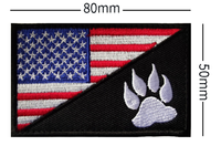 Patch personnalisé pour chien de service SinSky patchs de gilet de chien brodés badges de harnais avec attache à crochet et boucle