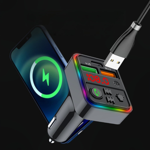 เครื่องเล่น <span class=keywords><strong>MP3</strong></span> ในรถยนต์ F18 บลูทูธ <span class=keywords><strong>MP3</strong></span> พร้อมพอร์ตชาร์จ สามารถโทรแบบแฮนด์ฟรี เล่น<span class=keywords><strong>เพลง</strong></span> ไฟ LED - Product Image 6