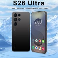 Nouveau Smartphone 5G S26 Ultra Android 15 2025, 16 Go + 1 To, Écran HD 7,3 Pouces, Double Appareil Photo 72+108 MP, Double SIM, Processeur Deca Core, Téléphone Mobile CDMA