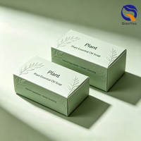 Caja de Jabón de Papel Texturizado con Logotipo en Relieve Personalizado, Empaque Personalizado para Jabón en Barra Natural y Orgánico, Envoltura de Regalo de Belleza