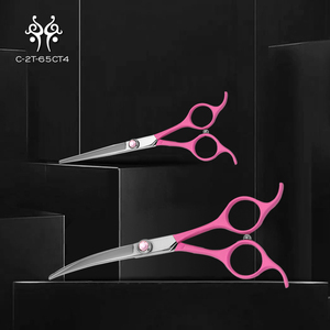 Vendita calda colorato toelettatura dritto e curvo forbici di bellezza forbici per cani per cani e <span class=keywords><strong>gatti</strong></span> toelettatori - Product Image 3
