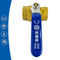 Vanne à boisseau sphérique en laiton filetée NPT, raccord de tuyauterie personnalisé OEM, commande en gros, 1 pouce, passage pleine, vanne à eau fiable