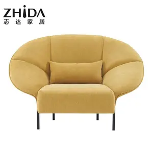 Zhida Hersteller benutzer definierte elegante bequeme Wohnzimmer Freizeit Schlafzimmer weiches Sofa Freizeit stuhl für Villa