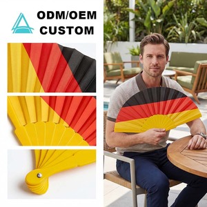 Abanico de Mano Plegable de Plástico con Impresión Personalizada, Abanico Plegable Tipo Clack, Abanico de Mano para Animar en Eventos Deportivos - Product Image 1