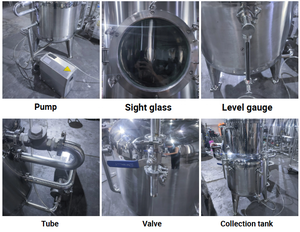 Équipement d'évaporation sous vide à effet unique pour la concentration de liquides de fruits, de boissons et de collagène, évaporateur à circulation forcée - Product Image 5