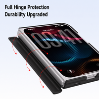 Étui pliable pour iPhone Duo 18 avec support anneau rotatif 360° et versions magnétiques, protection complète de la charnière, finition givrée, vente en gros