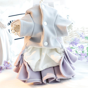 Vestido de Princesa para Perro, Falda Tutú con Forro de Lana, Color Rosa, Ropa para Mascotas Pequeñas, Invierno, Primavera, Otoño - Product Image 3