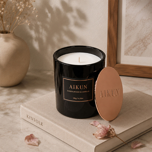 AIKUN – Bougie en verre à la cire de soja faite à la main, longue durée, directement de l'usine OEM, pour projets de décoration intérieure d'hôtels, de centres de villégiature et de spas - Product Image 2