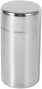 Wholesale 400ml 560ml Matcha Silver Stainless Steel Tea Canister with Double Lid Leak-Proof for Household <b>Food</b> Storage - Product Image 4