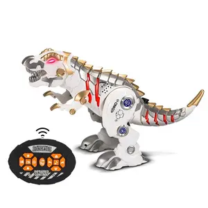 Remote control dinosaur kids toy Cool light music intelligent children RC robot Tyrannosaurus mechanical war boy toy evan