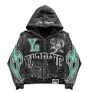 Wholesale Streetwear Heavyweight Regular Fit <b>Pullover</b> Hoodie No String Vintage Acid Wash Winter Digital Woven Double-Layer Solid - Product Image 1