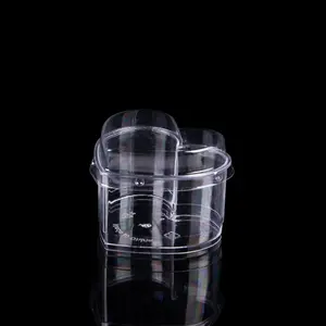 140 мл пластиковые чашки в форме сердца для десертов желе пудинга фруктов прозрачная коробка для хранения