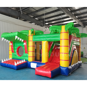 Juego de Tobogán Inflable con Forma de <span class=keywords><strong>Boca</strong></span> de Cocodrilo, Casa de Brinco, Diversión Infantil, Equipo de Juego Inflable con Forma 3D - Product Image 5