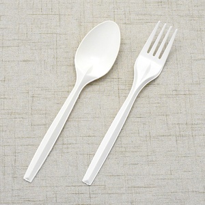 Trendz طقم أدوات مائدة ملعقة قابلة للتحلل البيولوجي قابلة للتحلل صديقة للبيئة Pla Fork طقم أدوات مائدة - Product Image 2